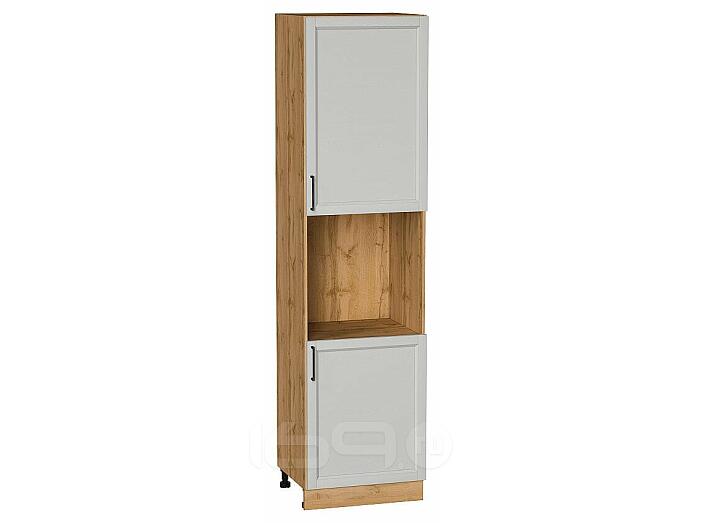 Шкаф пенал с 2-мя дверцами под технику Сканди Grey Silkwood/Дуб Вотан 2336*600*576