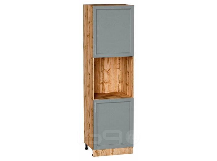Шкаф пенал с 2-мя дверцами под технику Сканди Grey Softwood Дуб Вотан 2132*600*576