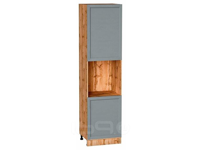 Шкаф пенал с 2-мя дверцами под технику Сканди Grey Softwood Дуб Вотан 2336*600*576