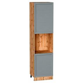 Шкаф пенал с 2-мя дверцами под технику Сканди Grey Softwood Дуб Вотан 2336*600*576