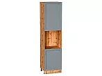 Шкаф пенал с 2-мя дверцами под технику Сканди Grey Softwood Дуб Вотан 2336*600*576