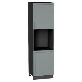 Шкаф пенал с 2-мя дверцами под технику Сканди Grey Softwood Graphite 2132*600*576
