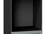 Шкаф пенал с 2-мя дверцами под технику Сканди Grey Softwood Graphite 2132*600*576