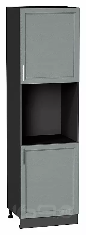 Шкаф пенал с 2-мя дверцами под технику Сканди Grey Softwood Graphite 2132*600*576