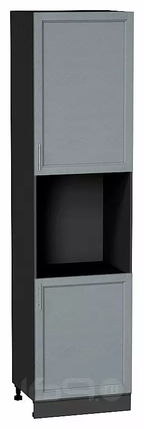 Шкаф пенал с 2-мя дверцами под технику Сканди Grey Softwood Graphite 2336*600*576