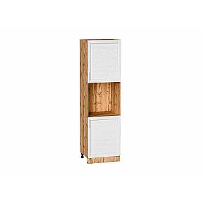 Шкаф пенал с 2-мя дверцами под технику Сканди White Softwood Дуб Вотан 2132*600*576