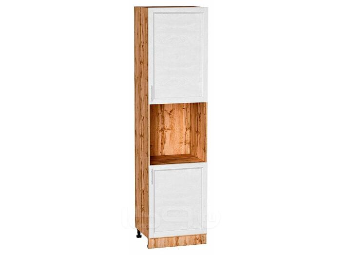 Шкаф пенал с 2-мя дверцами под технику Сканди White Softwood Дуб Вотан 2336*600*576