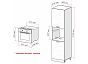 Шкаф пенал с 2-мя дверцами под технику Валерия-М Бежевый металлик Дуб Вотан 2132*600*574