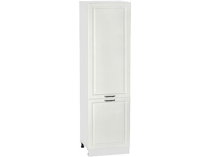 Шкаф пенал с 2-мя дверцами Прагa ШП 600Н (для верхних шкафов высотой 920) Белое дерево-Белый