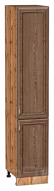 Шкаф пенал с 2-мя дверцами Шале Brown Dreamline Дуб Вотан 2132*400*576