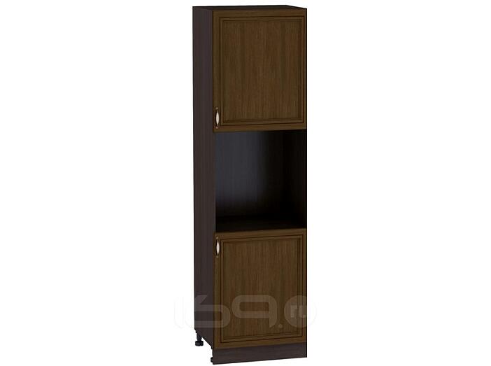 Шкаф пенал под бытовую технику с 2-мя дверцами Шале ШП 600 (для верхних шкафов высотой 720) Antico-Венге