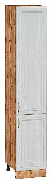 Шкаф пенал с 2-мя дверцами Шале White Dreamline Дуб Вотан 2132*400*576