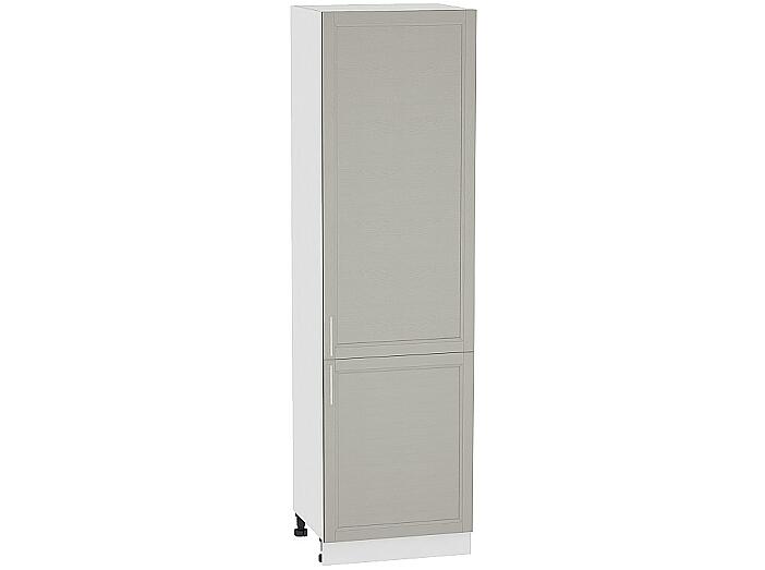 Шкаф пенал с 2-мя дверцами Сканди 600Н (для верхних шкафов высотой 920) Grey Softwood-Белый