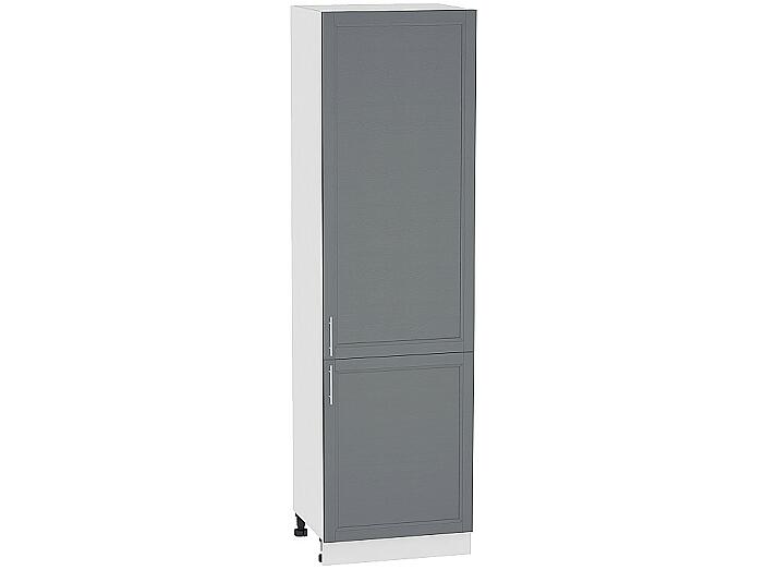 Шкаф пенал с 2-мя дверцами Сканди 600Н (для верхних шкафов высотой 920) Graphite Softwood-Белый
