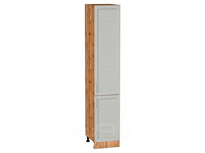 Шкаф пенал с 2-мя дверцами Сканди Cappuccino Softwood Дуб Вотан 2132*400*576