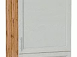 Шкаф пенал с 2-мя дверцами Сканди Cappuccino Softwood Дуб Вотан 2132*600*576