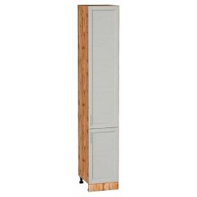 Шкаф пенал с 2-мя дверцами Сканди Cappuccino Softwood Дуб Вотан 2336*400*576