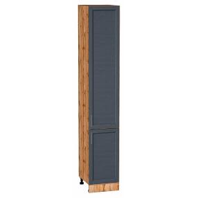 Шкаф пенал с 2-мя дверцами Сканди Graphite Softwood Дуб Вотан 2336*400*576