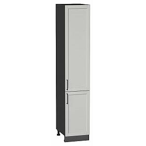 Шкаф пенал с 2-мя дверцами Сканди Grey Silkwood/Graphite 2132*400*576