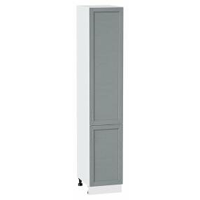 Шкаф пенал с 2-мя дверцами Сканди Grey Softwood Белый 2132*400*576