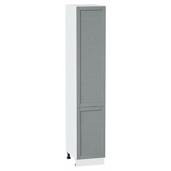 Шкаф пенал с 2-мя дверцами Сканди Grey Softwood Белый 2132*400*576