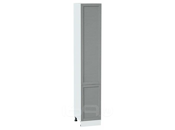 Шкаф пенал с 2-мя дверцами Сканди Grey Softwood Белый 2336*400*576
