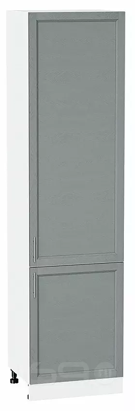 Шкаф пенал с 2-мя дверцами Сканди Grey Softwood Белый 2336*600*576