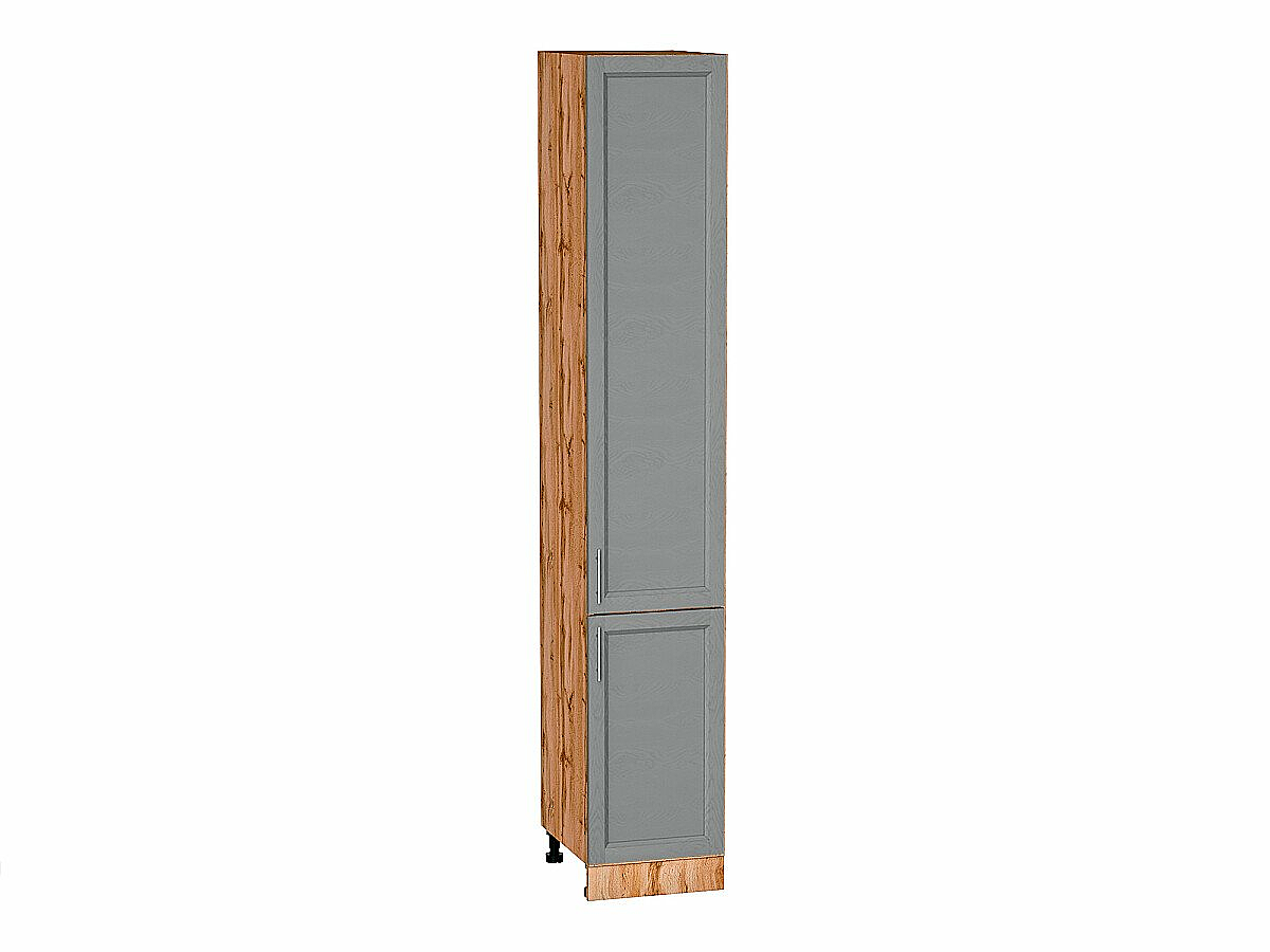 Шкаф пенал с 2-мя дверцами Сканди Grey Softwood Дуб Вотан 2336*400*576