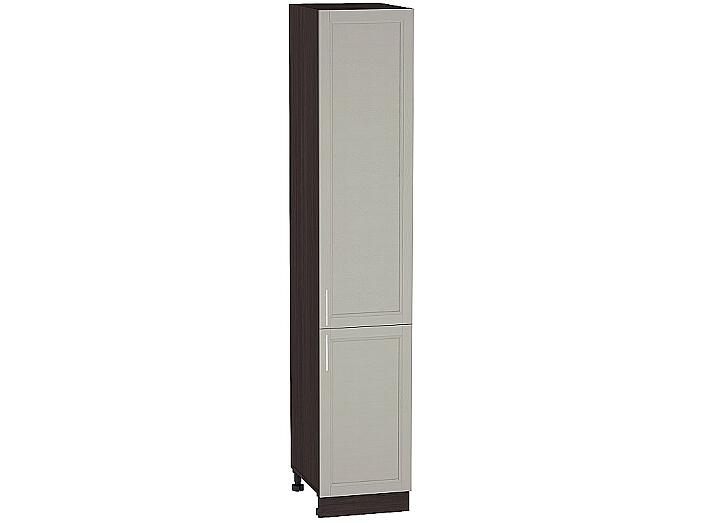Шкаф пенал с 2-мя дверцами Сканди ШП 400 (для верхних шкафов высотой 720) Grey Softwood-Венге