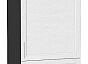 Шкаф пенал с 2-мя дверцами Сканди White Softwood Graphite