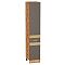 Шкаф пенал с 2-мя дверцами Терра DR Смоки Софт Дуб Вотан 2132*400*574