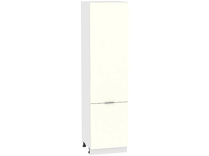 Шкаф пенал с 2-мя дверцами Терра ШП 600 (для верхних шкафов высотой 720) Ваниль Софт-Белый