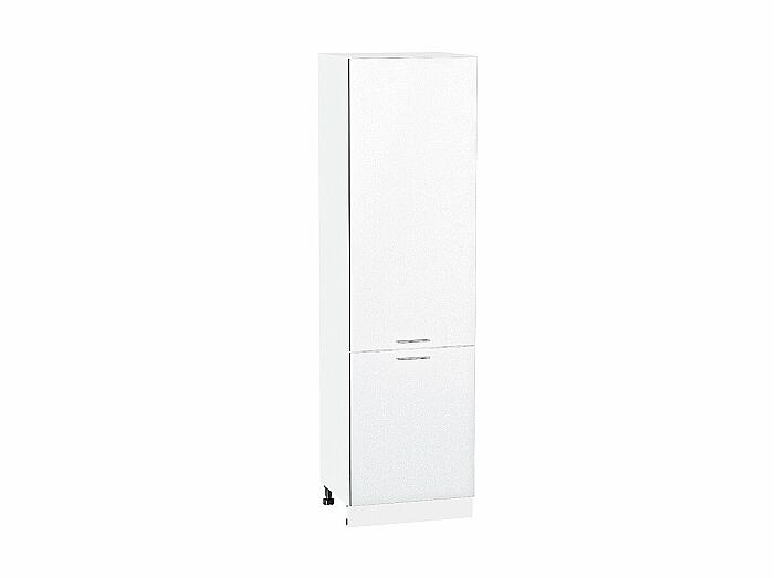 Шкаф пенал с 2-мя дверцами Валерия-М Белый металлик Белый 2132*600*574
