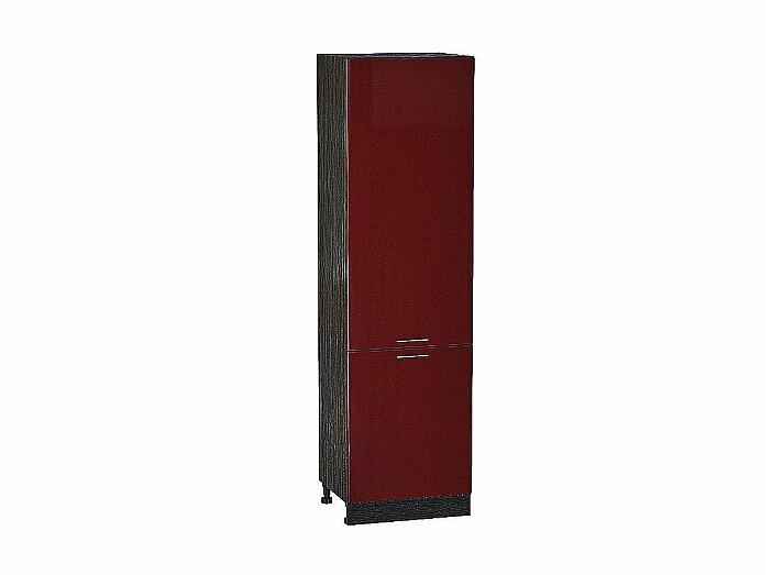 Шкаф пенал с 2-мя дверцами Валерия-М Гранатовый металлик Graphite