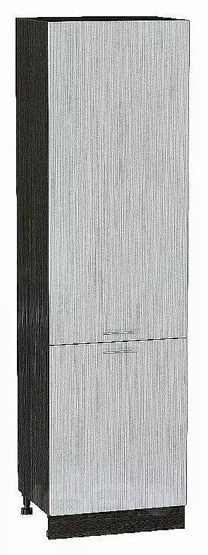 Шкаф пенал с 2-мя дверцами Валерия-М Серый металлик дождь светлый Graphite