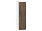 Шкаф верхний бутылочница Флэт Brown Casella Oak 2S/Белый 716*200*318