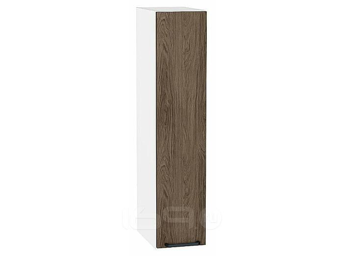 Шкаф верхний бутылочница Флэт Brown Casella Oak 2S/Белый 920*200*318