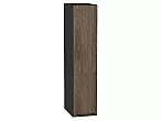 Шкаф верхний бутылочница Флэт Brown Casella Oak 2S/Graphite 920*200*318