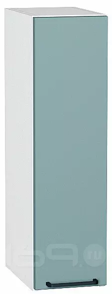 Шкаф верхний бутылочница Флэт Grey-green In 2S/Белый 716*200*318