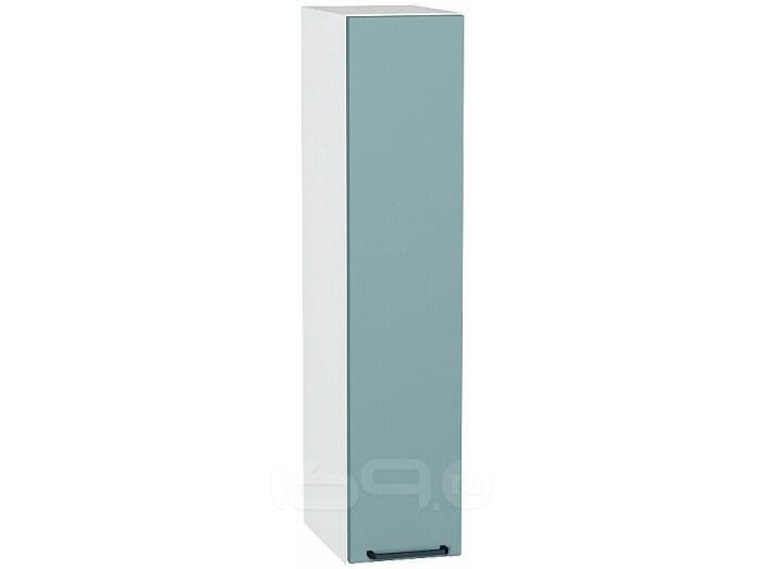 Шкаф верхний бутылочница Флэт Grey-green In 2S/Белый 920*200*318