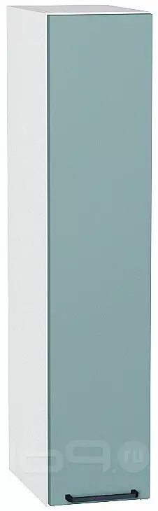 Шкаф верхний бутылочница Флэт Grey-green In 2S/Белый 920*200*318