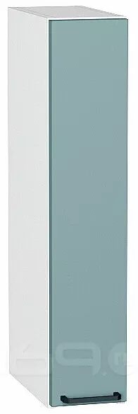 Шкаф верхний бутылочница Флэт Grey-green In 2S/Белый 716*150*318