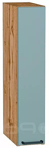 Шкаф верхний бутылочница Флэт Grey-green In 2S/Дуб Вотан 716*150*318