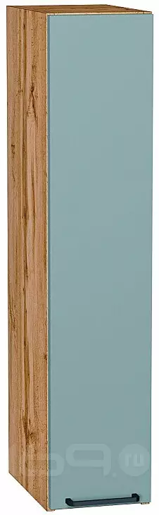 Шкаф верхний бутылочница Флэт Grey-green In 2S/Дуб Вотан 920*200*318