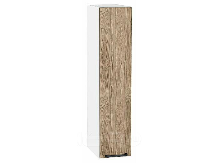 Шкаф верхний бутылочница Флэт Natural Casella Oak 2S/Белый 920*200*318