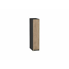 Шкаф верхний бутылочница Флэт Natural Casella Oak 2S/Graphite 716*150*318