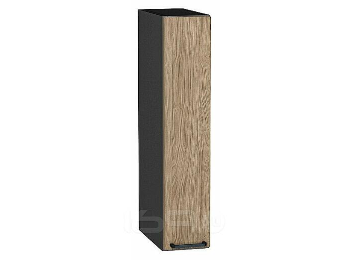 Шкаф верхний бутылочница Флэт Natural Casella Oak 2S/Graphite 716*150*318