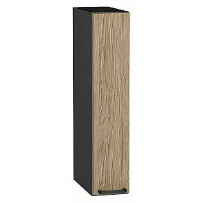 Шкаф верхний бутылочница Флэт Natural Casella Oak 2S/Graphite 716*150*318