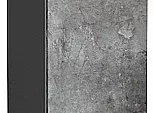 Шкаф верхний бутылочница Флэт Temple Stone 2S/Graphite 716*200*318