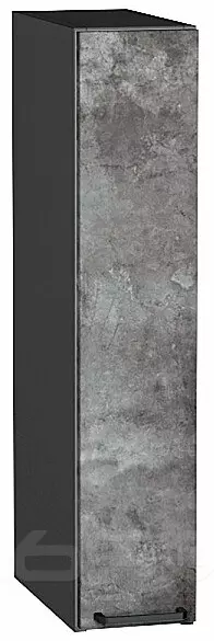 Шкаф верхний бутылочница Флэт Temple Stone 2S/Graphite 716*150*318